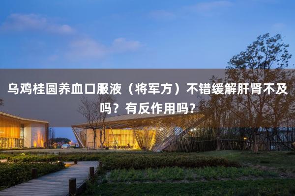 乌鸡桂圆养血口服液（将军方）不错缓解肝肾不及吗？有反作用吗？