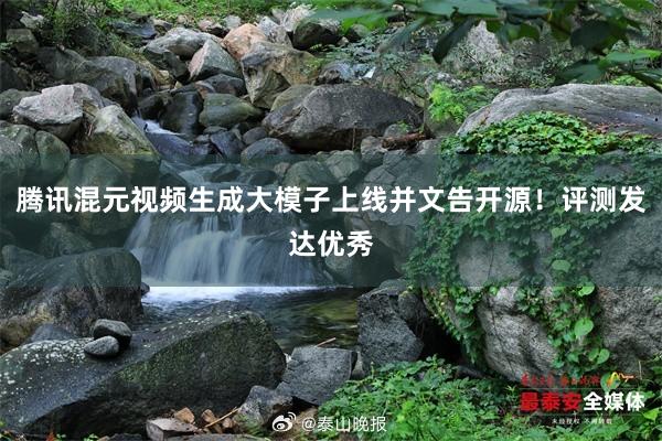 腾讯混元视频生成大模子上线并文告开源！评测发达优秀